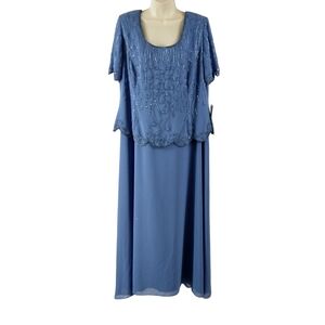 Karen Miller Steel Blue Gown